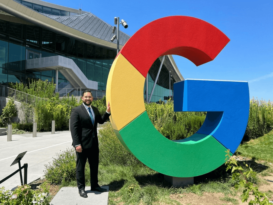 Ricardo M. at Google Headquarters